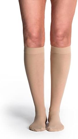 Sigvaris Style Sheer 780 Womenâs Closed Toe Knee-High Moisture Wicking Stockings - Light & Comfortable Compression Stocking 20-30mmHg to Relieve Vein Issues