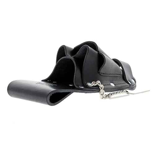 Ideal Industries 35-784BLK Leather Hip Holster Six Pocket Tool Pouch, Black