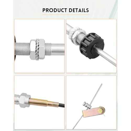 VCGTX06 6FT Heavy Duty Vernier Adjustable Lock Cable Fit for Household, Industrial and Commercial PTO and Dump Applications, with Detachable Cable Head