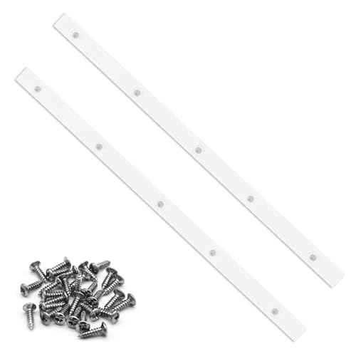 Crosscut Sled for Table Saw - Premium UHMW Plastic - 3/4" X 3/8" X 17" - Predrilled Holes and Screws - Ideal for U Tracks, Woodworking, Miter Slots, Router Table, Bandsaws - 2 Bars Included