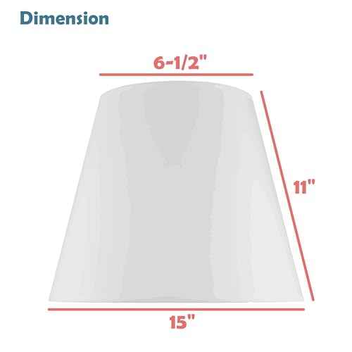 Aspen Creative 33171, Mushroom Pleated Traditional Sienna Brown Spider Lamp Shade, 6-1/2" Top x 15" Bottom x 11" Slant