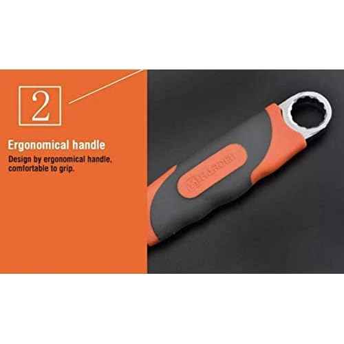 Edward Tools Pro 8" Adjustable Wrench - Carbon Steel Adjusting Design - Crescent Pro Grip for Greater Leverage - Adjustable Width - Spanner Handle