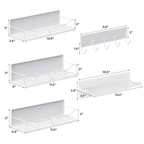 5PCS washing machine storage rack with hooks and hangers, refrigerator, washing machine, microwave, and barbecue grill warehouse storage rack
