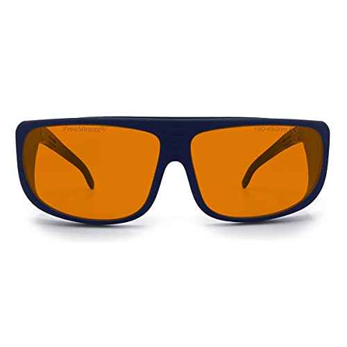 FreeMascot OD 6+ 190nm-490nm Wavelength UV light/Violet & Blue Laser Safety Glasses