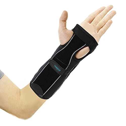 TANDCF bestlife Unisex Universal Both Hand Forearm and Wrist Support Splint Brace Reversible Wrist Brace for Carpal Tunnel,Adjustable Forearm Immobilizer,10.2 inch (26cm) length(Universal)