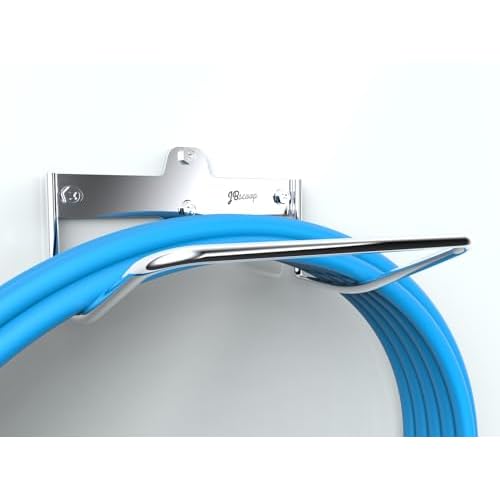 JBscoop 2 Ladder Hooks Wall Mount for Ladder Storage Strollers and Folding Chair, Heavy Duty Lader Holder Rust Proof SS304 (2)