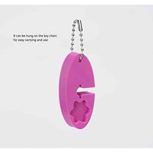 Purple Hand Wrench Keychain,Remove Tool For G-Tube Type Adapter