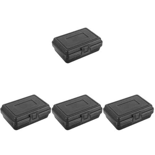DOITOOL 4 Pcs Portable Tool Storage Box Hard Case Small Tool Box Travel Carrying Case for Craft Storage Household Hardware Organizer (6.2x4.7x2.3in)