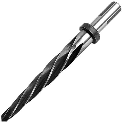 7/8" Reamer Bit for Steel Metal Wood,HSS 7/8" Tapered Reamer Drill Bit Bridge/Construction with 1/2" Shank Chuck Alloy to Align Existing Hole and Enlarge Hole