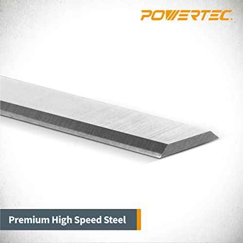 POWERTEC 12-1/2 Inch Planer Blades for Craftsman CMEW320, 21758, Wen PL1252, Porter Cable PC305TP, Delta 22-560, 22-565, TP305, Grizzly G0663, POWERTEC PL1252 Planer, Set of 4 (12803DD)