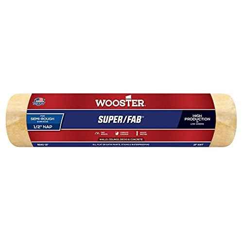 Wooster Brush R240-12 Super/Fab Roller Cover, 1/2-Inch Nap, 12-Inch