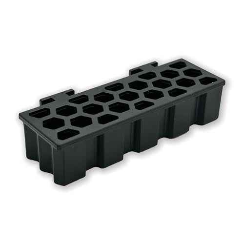StealthMounts Wall Hive System Open Holder | 6 Pack | Mounts for Tools Storage | Made in The UK¡¦, WH-BLK-SD-S-6