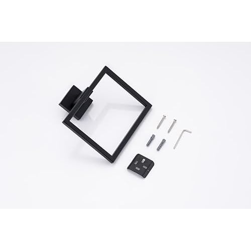 10-Piece Bathroom Hardware Set - Matte Black SUS304 Stainless Steel Wall-Mounted Towel Bar, Holder & Racks, 23.6 Inch