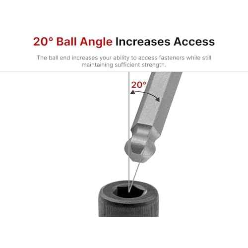 TEKTON 3/8 Inch Drive x 3/16 Inch Long Ball End Hex Bit Socket | SHB12803