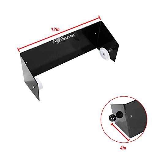 Pit Posse 573BK Paper Towel Holder Dispenser Aluminum Enclosed Trailer Shop Garage Storage Organizer-Made in USA- 5 Year Warranty-Powder Coated Black-5th Wheel, Toy Hauler, Snowmobile