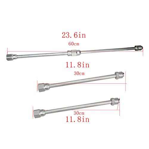 Airless Paint Sprayer Tip Extension Wand Extension Rod for Sprayer Airless Nozzle Extension Spray Gun Paint 2Pcs x 30CM (11.8Inch)