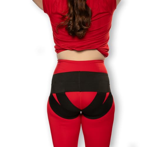 Women’s Pelvic Orthotic Support Belt ― Uterus Girdle for Prolapsed Bladder | Vulvar Varicosities | Postpartum Recovery | Dysfunction Pain Relief - High Waist (Black - X large)