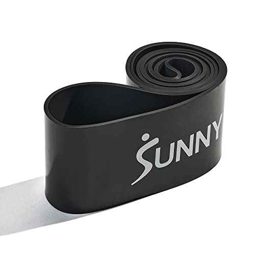 Sunny Health & Fitness Versatile Resistance Bands (Single or Combo Set) for Strength Training, Power Cage, Squat Rack, Home Gym, Body Stretching, Physical Therapy ? 100, 140, 160, 180 & 10-75 LB Combo