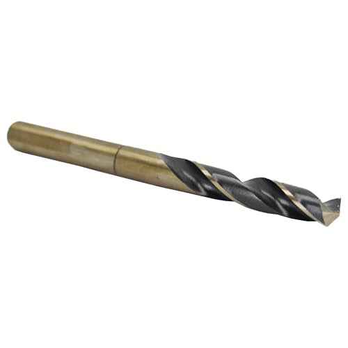 Drill America 9/16" Reduced Shank High Speed Steel Black & Gold Contractor Drill Bit with 3-Flat 1/2" Shank, KFD3F Series