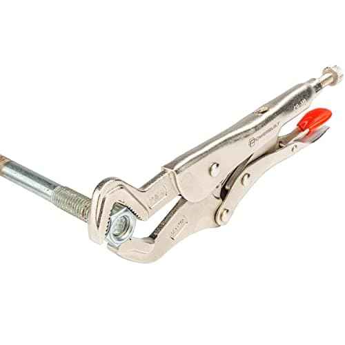 Powerbuilt 9-Inch Parrot Nose Pliers Hand Tool, Adjustable Locking Jaw, Non-Slip Grip on Pipes and Bolts, Car Vehicle Repair, Sinks, Home Improvement Tools - 642896
