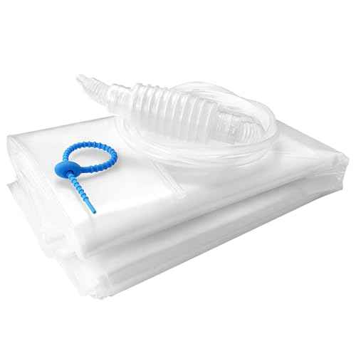 Water Storage Bladder Bathtub Drinking Water Bag Food-Grade Storage Emergency Drinking Water Container, Comes with Hand Pump,Disaster and Hurricane Survival (100 Gallon) (2pcs)