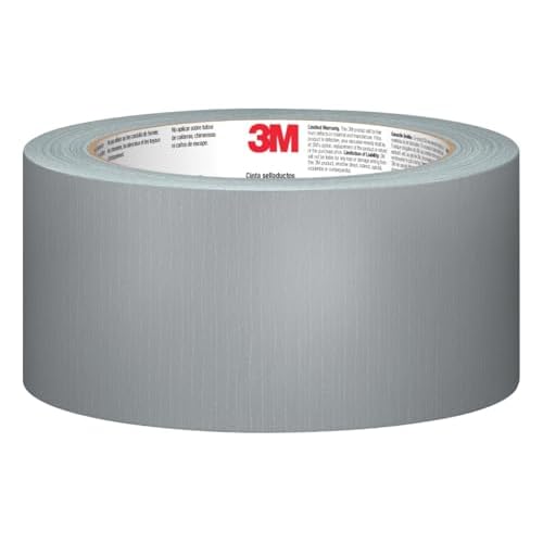 3M Basic Duct Tape, 1.88 in x 55 yd, 1 Roll, Hand Tear Silver Duct Tapes for Temporary Repairs, Indoor Use, Great for Bundle, Patch, Protect & Repair (1055)