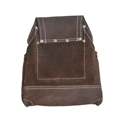 20-148 10 Pocket Top Grain Leather Tool Bag, Oil Tan