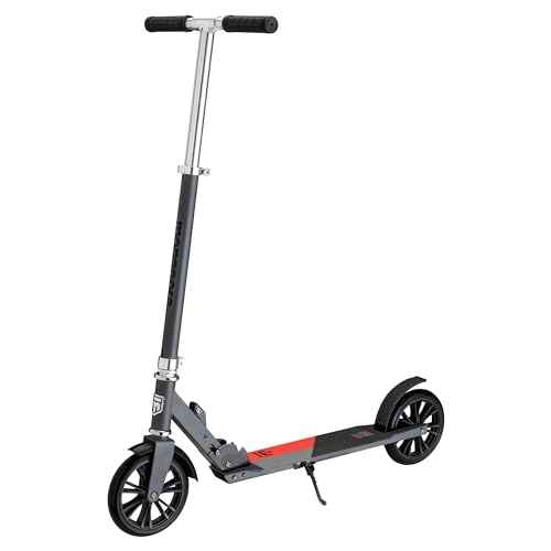 Mongoose Trace Kick Scooter for Youth Adult Boys and Girls, Quick-Release, Lightweight & Easy Folding Scooter, Bike Style Grips, Supports 176 lb Up to 220 lbs