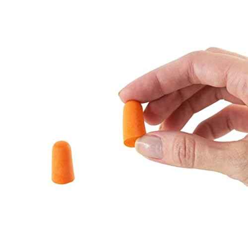 ATERET Earplugs 100 Pairs I 32db Noise Cancelling Soft Disposable Corded Ear Plugs I Safety Hearing Protection for Travel Concert Hunting Shooting Range Work Construction