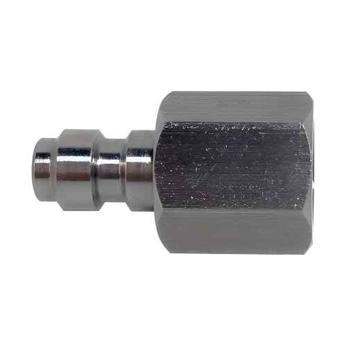 Universal 8mm Quick-Disconnect Plug Adapter, Stainless Steel 1/8" BSPP Female Thread, PCP Paintball Charging Fittings with Sealing O-Ring