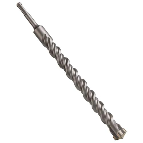 1 Inch x 12 Inch SDS Plus Rotary Hammer Drill Bit, Firecore Tungsten Carbide Long Drill Bits for Concrete Masonry Ceramic Tile Cement Walls Brick Rocks Stone, Brocas para Concreto