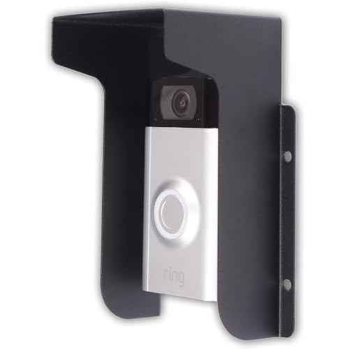 Doorbell Rain Cover Ring Doorbell Anti-Glare, Steel Weather-Blocking Cover Glare Sun Shade Protection for Most Video Doorbells