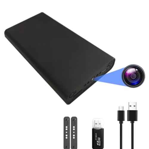 Hidden Camera - Spy Camera - Mini Camera - 10000 mAh HD 1080P- Portable Mobile Power Supply Camera - Secret Camera - Evidence-Collecting Camera-Small Camera-Nanny camera-55 Hours of Record