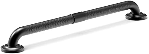 1-1/4" Knurled Grab Bar, ADA Compliant Bath Safety Shower Handrail, Bathroom Mobility Aid Handle for Seniors and Disabled, Heavy Duty 500lbs Support