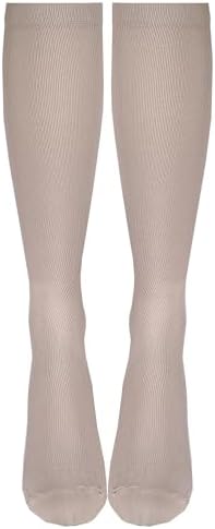Truform Women's 15-20 mmHg Medical Compression Socks, Moderate Support Soft Stretch Comfort Microfiber, Knee High, Closed Toe, Tan, Medium
