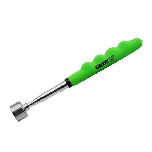 GRIP 25 lb Super Telescopic Magnetic Pickup Tool - Extends to 30" - Retrieve Ferrous Objects Around Garage, Workshop, Jobsite - Easy Cleanup