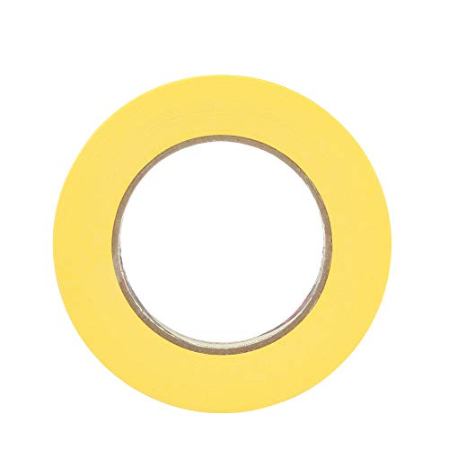 3M 301+ High Performance Masking Tape, Yellow, 18 mm x 55 m - High Performance Holding and Masking Tape for Automotive, Specialty Vehicle and Industrial Markets (Pack of 1)