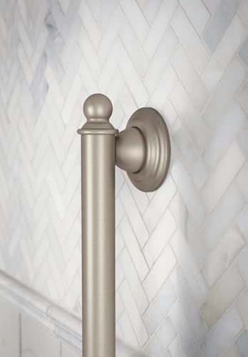 Moen YG2224BN Bathroom Safety 24-Inch Stainless Steel Traditional Bathroom Grab Bar, Brushed Nickel
