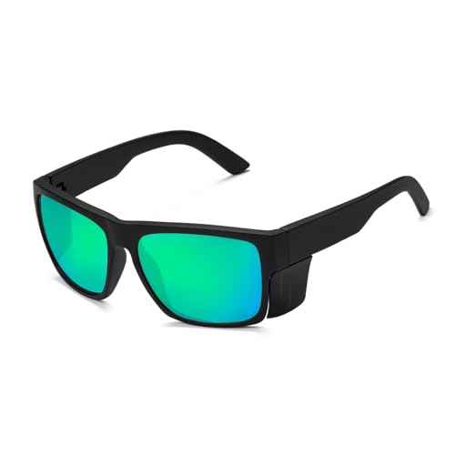 Men's Safety Sunglasses, Matte Black,Polarized Safety Sunglass Lenses,Meets ANSI Z87+ Standards,UV Protection