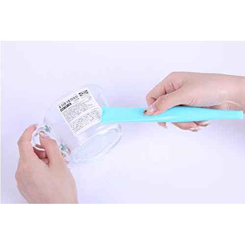 Plastic Scraper Label Scraper Label Peeler Can Opener, Eunion Plastic Multipurpose Stiff Scraper Scratch Free Cleaning Tool, 3 Pack, Blue