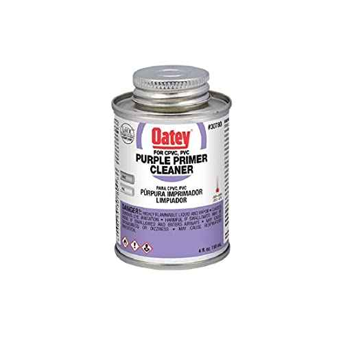 Oatey G30780 PVC Primer, 8800 Series, Purple, 1/4 Pint Can, 1-Pack, 4 oz