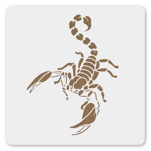MAGJUCHE Scorpion Stencil 12 Inches, Reusable Scorpion Stencil for Painting DIY Crafts Decor