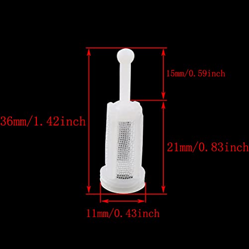 TAODAN 40PCS 36x11mm Paint Filter Gravity Spray Filter, Disposable HVLP Filter, Paint Filter, Disposable HVLP Gravity Feed Paint Strainers Fine Mesh Universal Size Fits Most Gravity Feed Sprayers