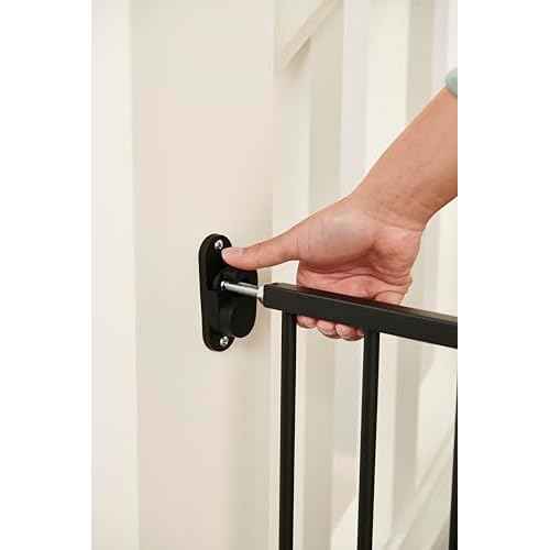 Regalo 2-in-1 Extra Wide Stairway and Hallway Walk Through Baby Safety Gate, Award Winning Brand, Hardware Mounting, Black