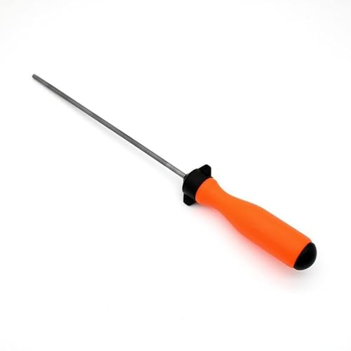 2 Pack Round File Handle with Ajustable Tightening Nut Plastic Nylon Handles Diameter 4mm-5mm 0.2 inch Hole Saw Chain Reusable Quickly Installed Repair Replacement Tool