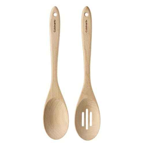 Cuisinart GreenGourmet Beechwood Solid and Slotted Spoons, 2-Pack