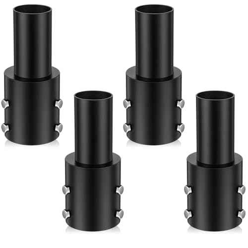 4 Pcs Slip Fitter Light Pole Tenon Adapter for 3 Inch Round Pole Tenon Adaptor Outdoor 2 3/8 Inch Outdoor Vertical Mount Bracket for LED Parking Lot Lights Shoebox Lighting Street Light