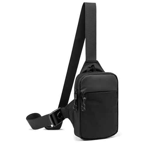 Mini Sling Bag for Men Women, Waterproof Utility Crossbody Backpack Chest Bag for Hiking Travel Sports Running