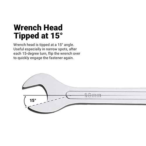 Capri Tools 10 mm x 11 mm Super-Thin Open End Wrench, Metric (11850-1011)