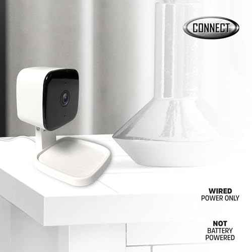 Energizer Smart Wi-Fi Indoor Security Camera, 1080P Full HD with Motion Alerts, Two-Way Communication, App Access, Cloud or SD Storage, Foldable Design for Privacy, 2.4Ghz Wi-Fi